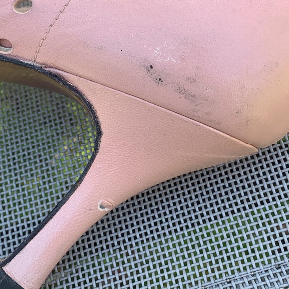 Stuart Weitzman Dusty-Pink Open-Toe Heels - Picture 9 of 14